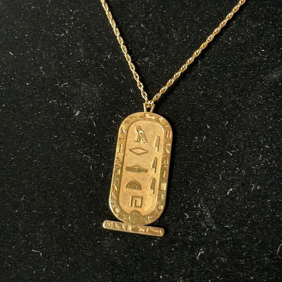 COSMIC CARTOUCHE NECKLACE GOLD main image 0